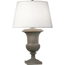 Robert Abbey Helena 1 Light Table Lamp, Faux Limestone - 832