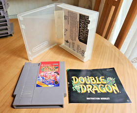 Double Dragon NES USA Version + Official Nintendo Hard Case Manual + Sheet
