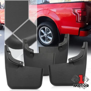 Black ABS Mud Flaps Splash Guards for 04-14 Ford F150 w/o OEM Wheel/Fender Flare - Bild 1 von 6