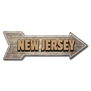 SignMission P-ARROW10-999714 10 x 30 in. Wide New Jersey Arrow Sign - Picture 1 of 1