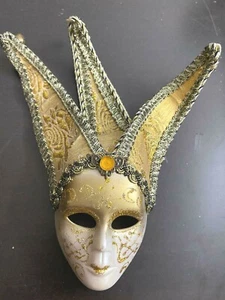 Masque Small Mask Face Head Figurine Wall Hanging Venetian festival carnival 3" - Picture 1 of 10