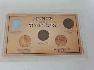 Pennies of the 20th Century American Historic Society Indian Lincoln Memorial... - Picture 1 of 3