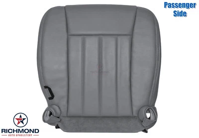 Dodge Dakota Laramie SLT 2005-2007 cubierta de asiento de cuero inferior lateral para pasajeros gris Foto 1 de 4