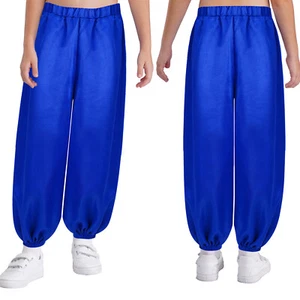 Kids Girls Trousers Loose Bloomers School Pants Performance Sweatpants Theme - Picture 1 of 63