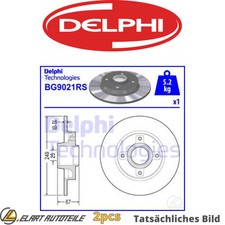 2x THE BRAKE DISC FOR PEUGEOT CITROËN 307 3A C RFJ NFU RFK RHR RFN RHY RHS
