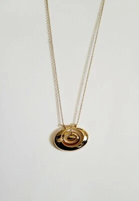 Collar Colgante Largo Círculo Tono Dorado ALFANI 39.50 16" Foto 1 de 3