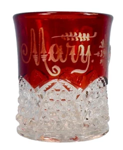 Button Arches Mug Mary Duncan's Sons #39 Ruby Stain EAPG 1911 - Picture 1 of 8
