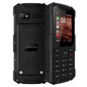 Aspera R40 4G Rugged Candybar Phone - Black