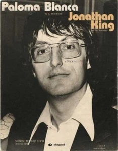 Jonathan King Paloma Blanca Sheet Music 1975 - Picture 1 of 1