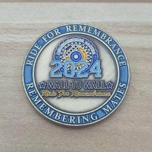 National Police Memorial Wall to Wall Ride for Remembrance Challenge Coin - Picture 1 of 5