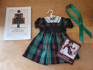 American Girl Addy Pleasant Company Tartan kariertes Kleid 1994 mit Buch & Broschüre - Bild 1 von 6