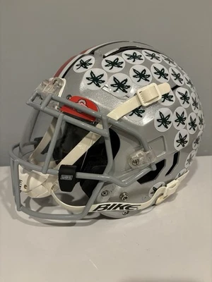 Ohio State Buckeyes Full Size Football Helmet Schutt F7 Custom W/ Oakley Visor - Image 1 of 4