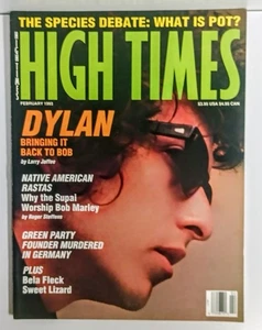 Vintage High Times Magazine February 1993 Bob Dylan Cover Issue 210 Free Ship - Picture 1 of 3