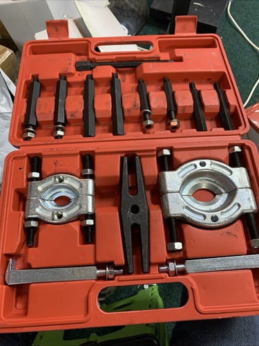 14 pcs Bearing Splitter Gear Puller Fly Wheel Separator Kit With Box ...