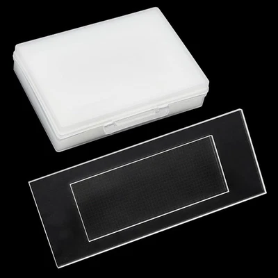 Glass Plankton Counting Cell Case Single Gridded Sedgewick-Rafter Counting Cell - Image 1 of 4