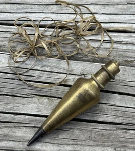 Vintage General Hardware Mfg. Co. Solid Brass Plumb Bob - No. 800 6 oz - Picture 1 of 6