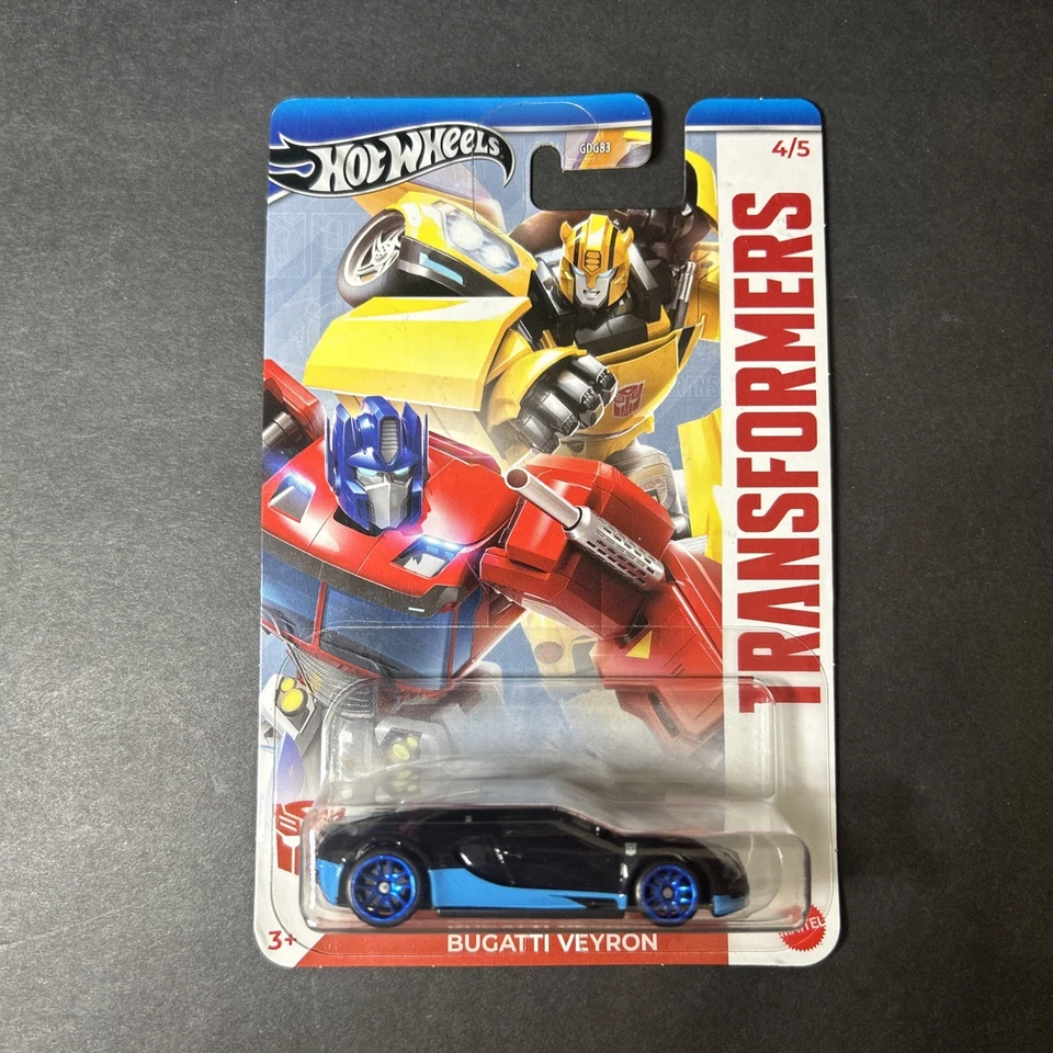 🔥🛞 2024 Hot Wheels Silver Label Transformers Series 4/5 Bugatti Veyron - Image 1 of 4