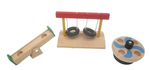 Brio Holzeisenbahn Vintage Schule Spielplatz Reifen Schaukel Wippe Marry Go Round - Bild 1 von 7