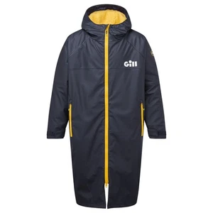 Chaqueta de lluvia Gill Aqua Parka unisex de gran tamaño, azul marino/fusión dorada, mediana - Imagen 1 de 3