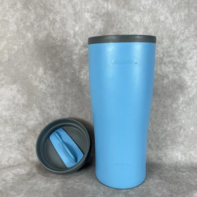 Aladdin Insulated eCycle Travel Coffee Mug Cup 16 oz Light Blue w/ Twist Lid - Image 1 of 4
