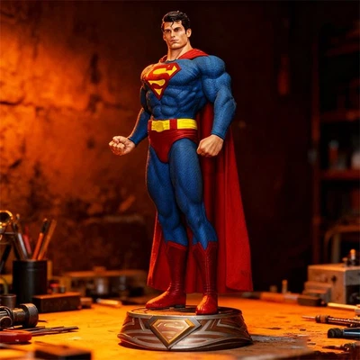 Superman 1/10 1/8 1/6 1/4 3D Print Model Kit Unpainted Unassembled GK - Image 1 of 3