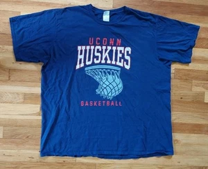 University Of connecticut Uconn Huskies Basketball Hoop T-shirt Navy Men's 3XL - Picture 1 of 6