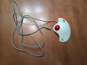 Logitech Trackball TrackMan Marble+ Mouse T-CL13 - Picture 1 of 2