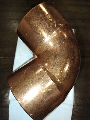 3in Copper Elbow  3in Copper 90 - Image 1 of 2