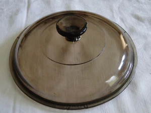 Pyrex/Corning V-2.5 Bernsteinfarbener runder Ersatzdeckel/Abdeckung für Visionen - Bild 1 von 4