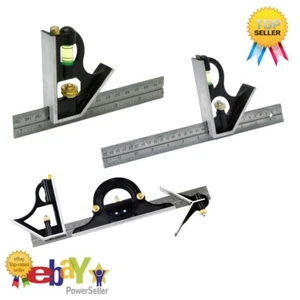 Combination Set Square Stainless Steel Ruler Choose 150mm, 300mm , 300mm with Pr - Picture 1 of 4