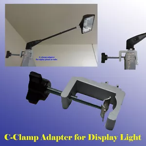 Strong C-clamp Adapter Converter Pop Up Tension Booth Display Light LED Panel - Picture 1 of 6