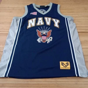 Rapid Dominance Navy Midshipmen Basketball Sleeveless Jersey Large - Picture 1 of 7