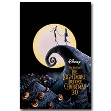 The Nightmare Before Christmas Tim Burton Movie Silk Poster 13x20 24x36 inch 002