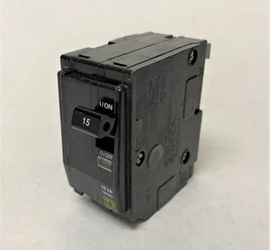 Interruptor circuito en miniatura de 2 polos Square D QOB215 15A - Imagen 1 de 3