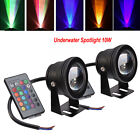 Outdoor 10W LED Flood Light RGB Color Changing Underwater Lamp Spotlight Pool US
