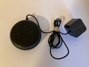 Amazon Echo Dot 3rd Gen Smart Speaker Alexa Charcoal Black Tested Power On - Picture 1 of 3