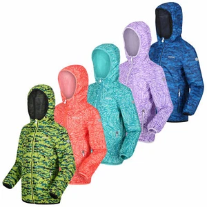 Regatta Printed Lever Kids Waterproof Packaway Jacket - Picture 1 of 83