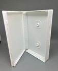 5 PCS WHITE VHS CASE VIDEO BOX LIBRARY CASE WITH HUB,  FULL SLEEVE, PSV12HUB
