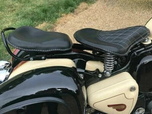 Asiento trasero delantero negro Fit PARA Royal Enfield Classic 500cc EFI classic 350CC UCE - Imagen 1 de 8