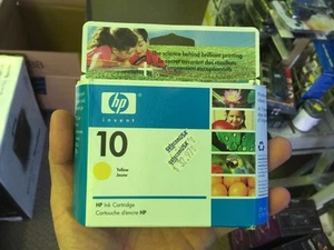 C4842a HP 10 Yellow Ink Cartridge sold as is New Sealed Box Part Not Working - Bild 1 von 7