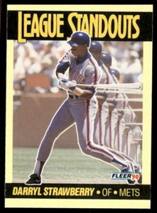 1990 Fleer #3 Darryl Strawberry League Standouts - Picture 1 of 2