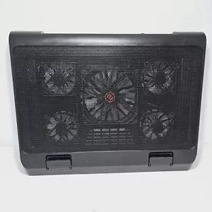 Enhance Laptop Cooling Pad Stand 5 Quiet Fans Dual USB Ports 15.3 x 9" Cooling - Afbeelding 1 van 1