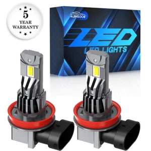 H11 H8 H9 LED Lamp Kit High Low Beam Bulb Super Bright 6500K White 10000LM - Picture 1 of 12