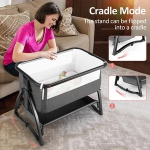 Baby Bedside Sleeper Bassinet Bed 3-in-1 Portable Crib for Newborns Side Sleepš„ - Picture 1 of 14