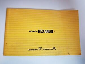 Vintage Konica Hexanon Autoreflex T A Lens Catalog Descriptions of Many Lenses
