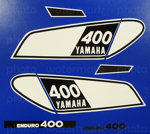 1975 Yamaha DT400 8pc Tank + Side Cover Graphic Decal Kit graficos ...