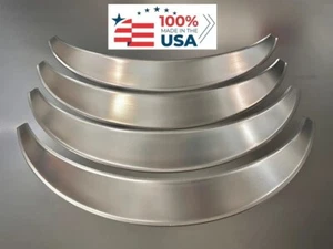 Universal Metal Fender Flares Style 1: 2" Wide, 4-piece set (hand-made) - Picture 1 of 6