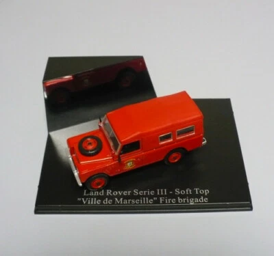 MODELLINO LAND ROVER SERIE III - SOFT TOP- FIRE BRIGADE - 1:43 UNIVERSAL HOBBIES - Immagine 1 di 4