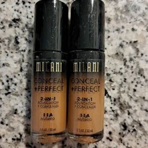 Milani Conceal + Perfect 2+1 Foundation & Concealer 1 fl oz - #11A Nutmeg 2 Pack - Picture 1 of 2