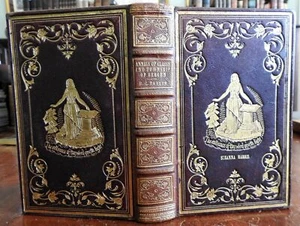 Bergen New Jersey Dutch Church town history 1857 Taylor pictorial leather book - Picture 1 of 11